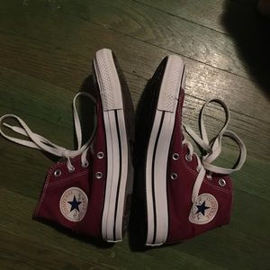 Converse Maroon High-top Chucks